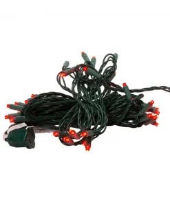 Ensemble de 50 lumières DEL rouges