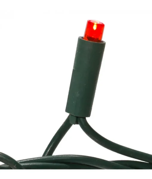 Ensemble de 50 lumières DEL rouges