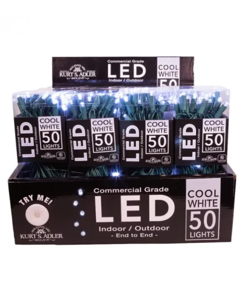 Ensemble de 50 lumières DEL blanc froid