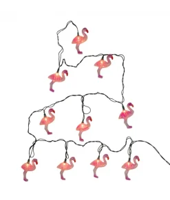Ensemble de 10 lumières flamants roses