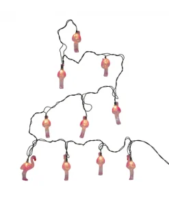 Ensemble de 10 lumières flamants roses