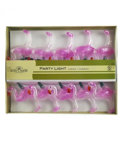 Ensemble de 10 lumières flamants roses