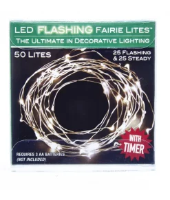 Ensemble de 50 petites lumières blanches scintillantes
