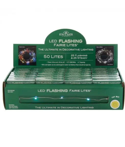 Ensemble de 50 petites lumières blanches scintillantes
