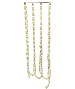 Guirlande de perles de 9' Ivoire et Or