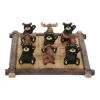 Jeu de Tic tac toe, avec ours et orignal