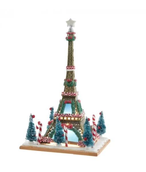 Maison en Pain d'épices, Tour Eiffel 10" DEL