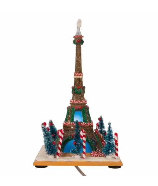 Maison en Pain d'épices, Tour Eiffel 10" DEL