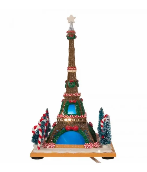 Maison en Pain d'épices, Tour Eiffel 10" DEL