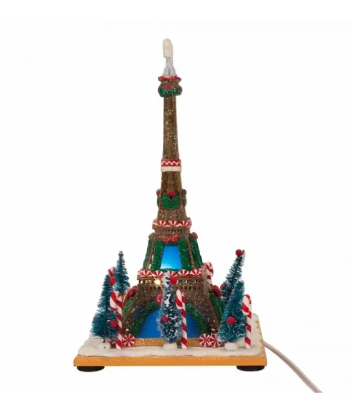 Maison en Pain d'épices, Tour Eiffel 10" DEL