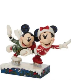 Minnie et Mickey font du patin à glace