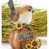 Oiseau sur sa citrouille 5.5”
