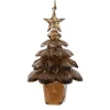 Ornement acrylique, sapin de Noël rustique