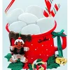 Ornement avec grelots, mug de chocolat chaud