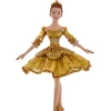 Ornement, ballerine dorée classique