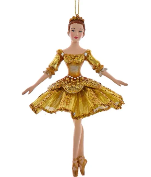 Ornement, ballerine dorée classique