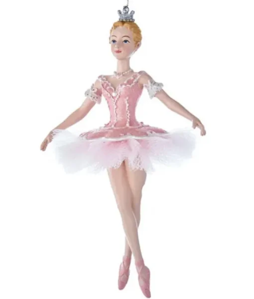 Ornement, Ballerine rose avec couronne