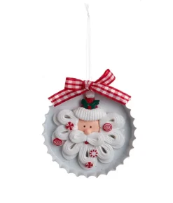 Ornement, biscuit de Noël en fer et pâte à modeler