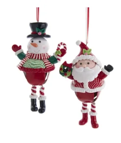 Ornement bonhomme de neige grelot