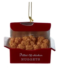 Ornement, boîte de croquettes de poulet