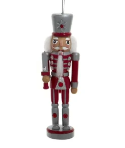 Ornement, Casse-noisette rouge avec épée.