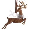 Ornement, cerf sautant, design rustique