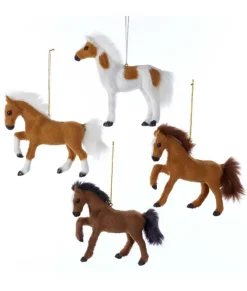 Ornement, cheval alezan à poil doux
