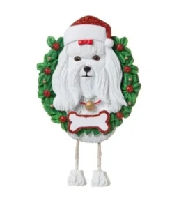 Ornement chien bichon maltais