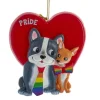 Ornement, chiens de la fierté gay