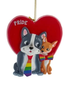 Ornement, chiens de la fierté gay