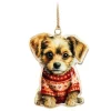 Ornement, Chiot dans le pull de Noël