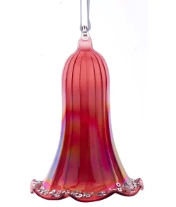 Ornement, Cloche en verre rose