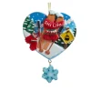 Ornement, Coeur Ski Life