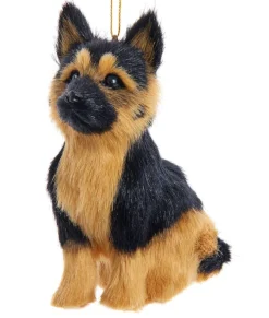 Ornement de berger allemand en peluche