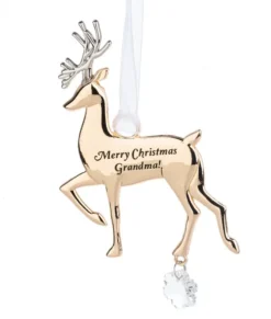 Ornement de zinc, "Merry Christmas Grandma"