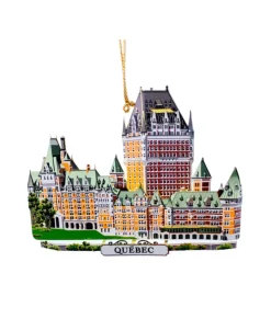 Ornement du Chateau Frontenac en laiton plat doré