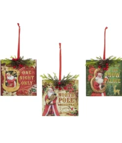 Ornement en bois, Orchestre du Père Noël, Affiche de concert