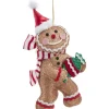 Ornement en peluche, bonhomme en pain d’épice