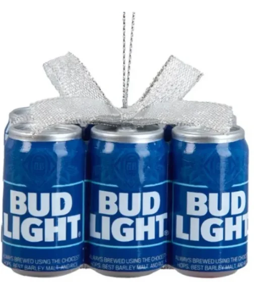 Ornement en résine, pack de 6, Bud Light
