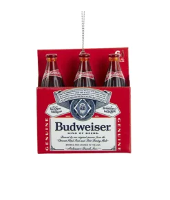 Ornement en résine, pack de 6 bouteilles de Bud