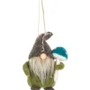 Ornement en tissu, un gnome laineux