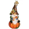 Ornement en verre, gnome de récolte d’automne