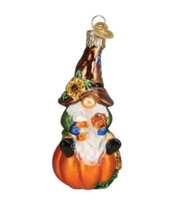 Ornement en verre, gnome de récolte d’automne
