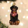Ornement en verre, Rottweiler assis