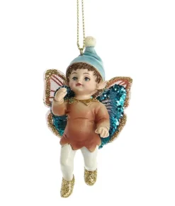 Ornement, fée papillon enchantée