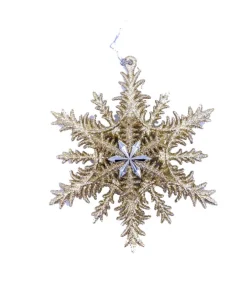 Ornement, Flocon De Neige Doré