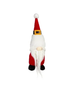 Ornement gnome Père Noël en peluche 9"