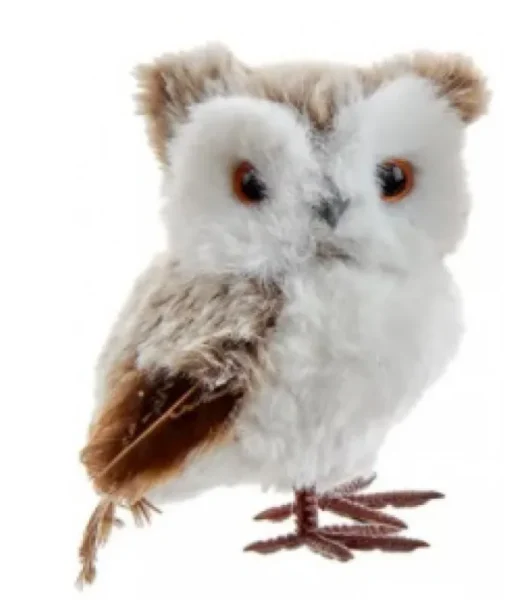Ornement hibou brun