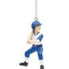 Ornement, joueur de baseball junior, uniforme bleu
