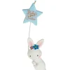 Ornement, lapin avec étoile bleue pour premier Noël